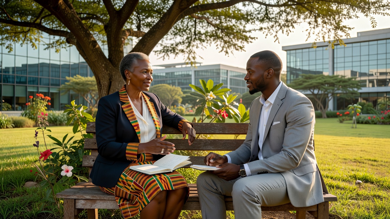 Mentoring session outdoor Uganda